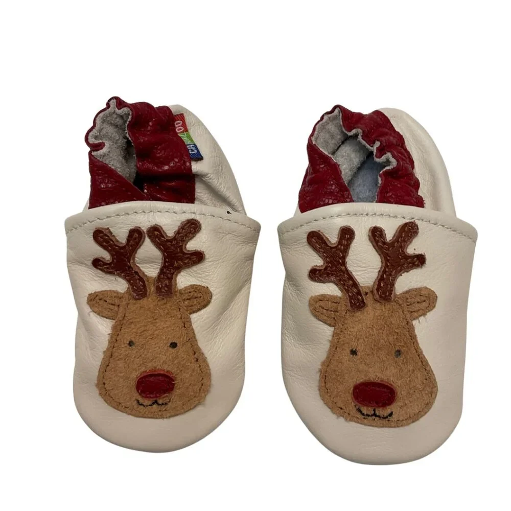 Carozoo Soft Sole Leather Baby Shoes 6-12 Months Multiple Styles